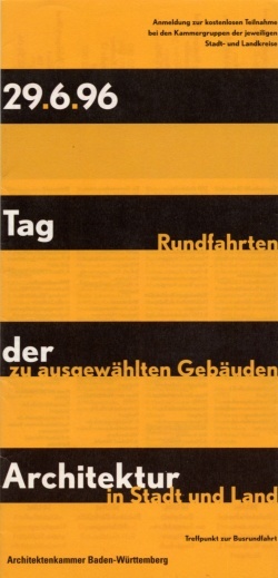 Besichtigungsobjekt am Tag der Architektur 1996